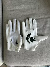 Nike Michigan State Vapor Jet 6.0 Football Gloves Men's 2XL NCAA