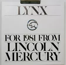 1981 Lynx For 1981 From Lincoln Mercury Advertising Dealer Sales Brochure 4561