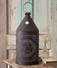 Paul Revere Star Lantern in Dark Brown Tin - 2 ft tall