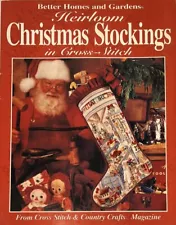 Heirloom Christmas Stockings in Cross-Stitch BH&G 1995 Ornaments Gift Tags +More