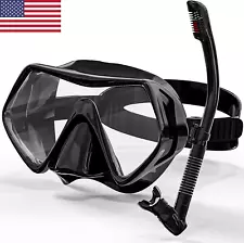 Full Face Snorkel Mask Adult Set, Perfect Snorkeling Gear for Adults Unisex - Sc