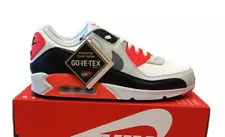 MEN'S SIZE 11.5 NIKE AIR MAX 90 GORE-TEX INFRARED WHITE CRIMSON FD5810-101