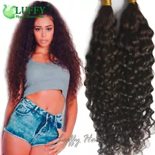 Curly Braiding Hair Bulk Brazilian Human Hair Extensions Micro Braids 1PC/100G