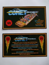 * * 'COMET' Williams 1985 Custom Instruction/Apron Cards * * (New)