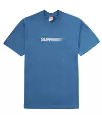 Supreme Motion Logo Tee Faded Blue (SS23T75) Size Large