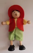 CUTE WOODEN PINOCCHIO DOLL FLEXIBLE TOY