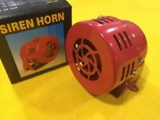 Mini fire engine or air raid siren Electric car horn 12V red TK-HOM070