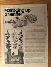 ENG85 Article Engine Ford Forged Cranks for 351 Cleveland V8 March 1974 1 page