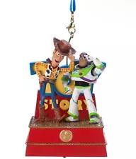 Disney Pixar Woody Buzz Lightyear Singing Living Magic Sketchbook Ornament NWT