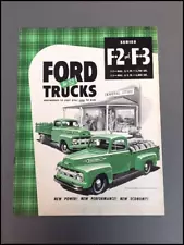 1952 Ford F2 F-2 F-3 F3 Series Truck Vintage Sales Brochure Catalog