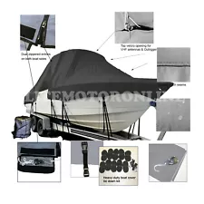 Scout 242 Abaco Express Cuddy Hard-Top T-top Fishing Storage Boat Cover Black