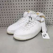 2018 NIKE AIR FORCE 1 MID VICTOR CRUZ WHITE GOLD SZ 10.5 AO9298 100 SNEAKERS S17