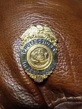 Professional Investigator Badge Well Made Heavy With Great Graphics