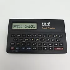 Seiko Instruments Spell Checker WP-1100 SII Handheld /Battery Works Great!