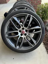 FULL SET (4) Jaguar F Type 20" Gyrodyne Wheel | Genuine Jaguar OEM D-Cut Wheels