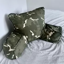 NEW Pottery Barn Teen CLASSIC CAMO Lounge Around Backrest Pillow Cover Green PB