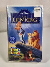 Walt Disney's The Lion King VHS Masterpiece Collection Clamshell FACTORY SEALED