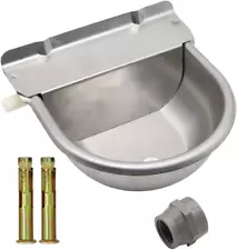 Automatic Horse Waterer Upgraded Livestock Water Bowl Stainless Steel Trough for