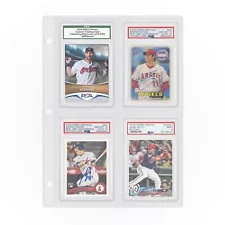 graded card slab binder pages storage display psa compatible bgs 40 w/40 bccg