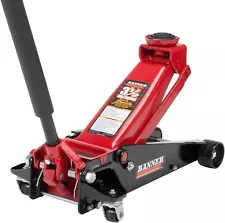 Banner B6350 Black/Red Fast Lift Service Jack - 3.5 Ton Capacity