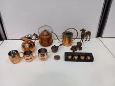 Bundle Of Assorted Copper Metal Items