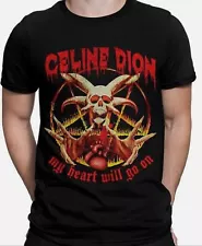 Celine Dion Vintage Metal T-Shirt My Heart Will Go On Funny Tee