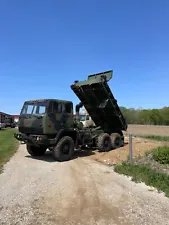 1995 Stewart and Steveson m1094 6x6 military dump truck.