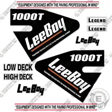 Fits LeeBoy 1000T Decal Kit Asphalt Paver Equipment Decals - 7 YEAR VINYL!