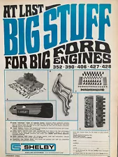 Vintage 1968 Ford Shelby Performance Mustang Auto Parts original ad F089