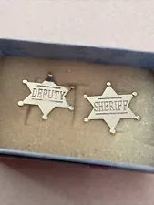 Pin Badge Pair Deputy And Sheriff