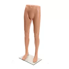 Male Plastic Mannequin Leg Form - Height 46" - With Base