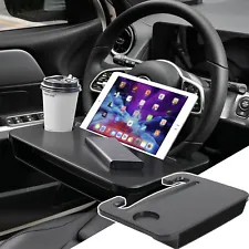 2 in 1 Car Steering Wheel Table Tray For iPad Laptop Food Dining Writing Holder