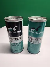 Rare HTF Vintage Johnson Skee Horse Snowmobile Metal Oil Can (empty) * one can