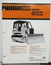 1980 Case 1450B Hydraulic Tilt Dozer Specs Construction Sales Folder