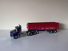 Custom 1/50 Diecast Masters Western Star Tandem Pulling Tractor And Dump Trailer