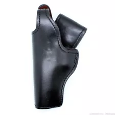 LH S&W 645 5" Black Plain Leather Gould & Goodrich Duty Holster