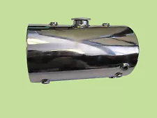 STAINLESS STEEL Custom Round Oil Tank for Harley Chopper Bobber