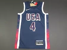 Steph Curry #4 2024 Olympics Team USA Basketball Swingman Men's Jersey Navy