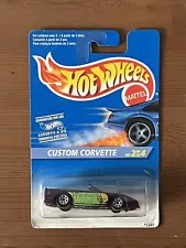 Rare Hot Wheels 1995 CUSTOM CORVETTE #2 of 4 - International Full Card 15249