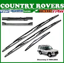 LAND ROVER DISCOVERY 2 FRONT & REAR WINDSCREEN WIPER SET- HIGH QUALITY BRAND