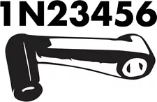 1N23456 VINYL DECAL 1down 5up motorcycle four wheeler dirt bike STICKER