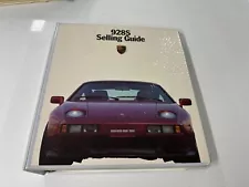 1985 1986 Porsche 928 S Dealer Selling Guide Book Manual Brochure Poster W