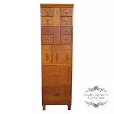 Antique Oak Sectional File Cabinet by Sole Makers #22130