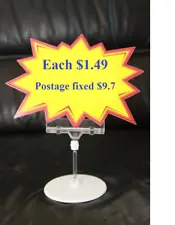 Each new Shop Display For Sale Price Sign Card Holder Stand Special price stand