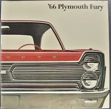 1966 Plymouth Fury Brochure Sport I II III Wagon Convertible Excellent Original