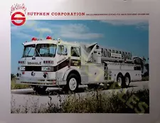 Vintage ad sales Brochure Sutphen Fire Trucks 100 plus