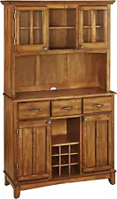 Buffet of Buffets Cottage Oak with Wood Top by Home Styles