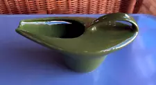 Vintage Mid Century Modern Retro Dark Green Streamline Deco Gravy Boat Pitcher