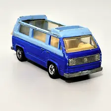 1981 Hot Wheels Sunagon Volkswagen Pop-up Camper Blue Malaysia Vintage