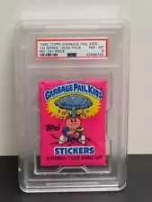 1985 Topps Garbage Pail Kids 1st Series Sealed Wax Pack No .25c Price PSA 8